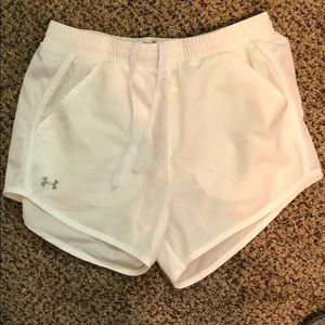 White Underarmour Shorts